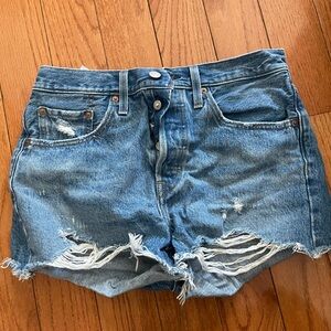 Denim Distressed Women Shorts